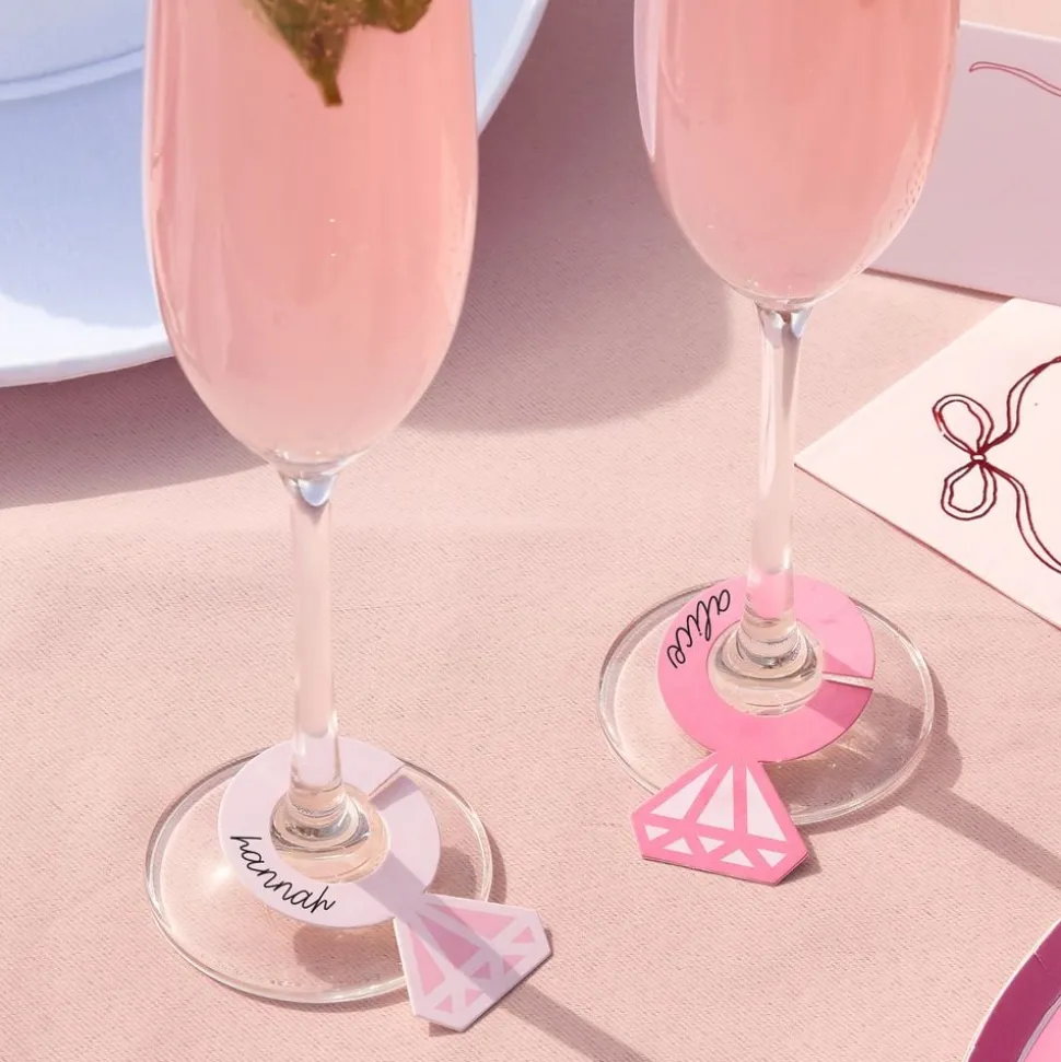 Glassmarkører Ringer Rosa