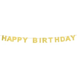 Glitterbanner Happy Birthday Gull