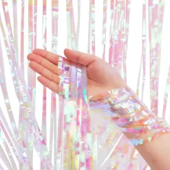 Glitterdraperi Fargeskimrende