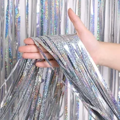 Glitterdraperi Holografisk