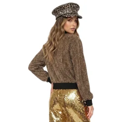 Glitterjakke Gull