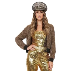 Glitterjakke Gull