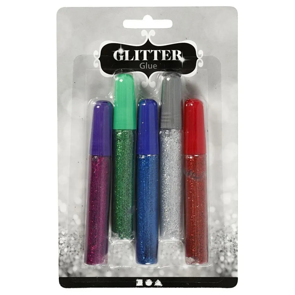 Glitterlim Blandede Farger