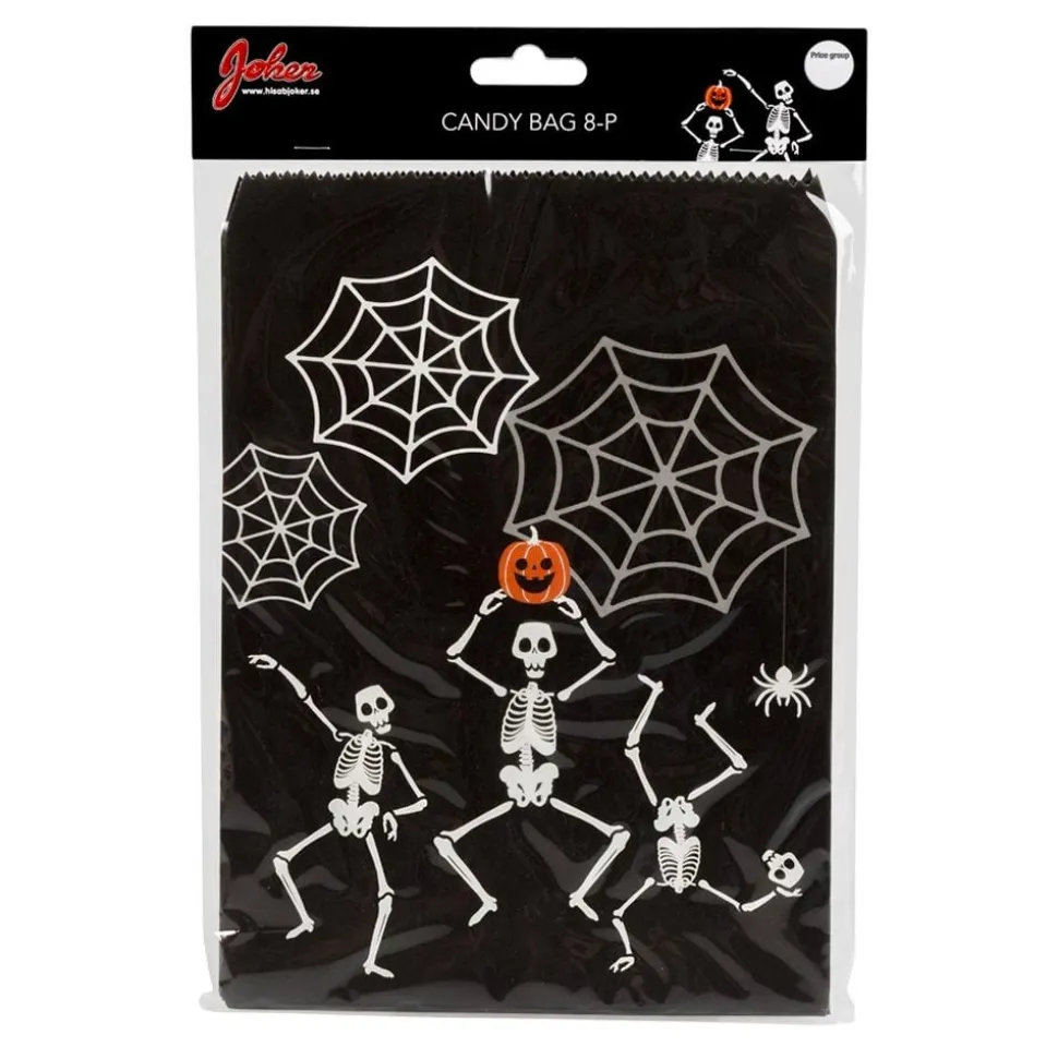 Godteriposer Halloween Skjelett