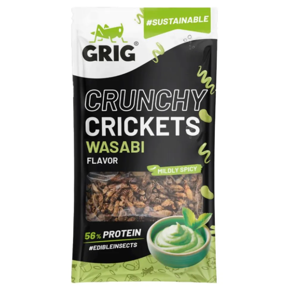 Grig Crunchy Crickets Wasabi