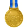 Gullmedalje Verdens Beste Pappa med blågult bånd