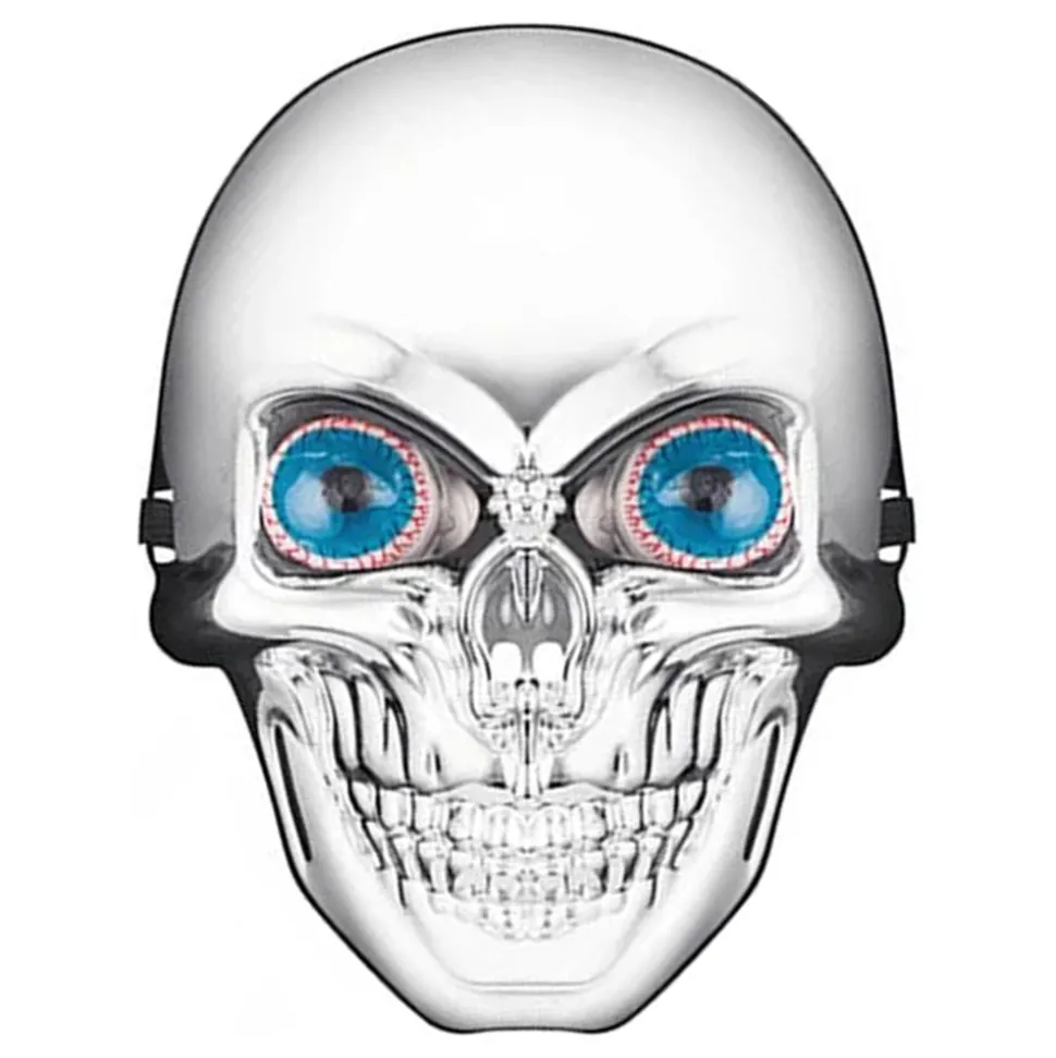 Halloweenmaske med godteri