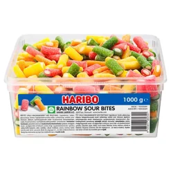 Haribo Rainbow Sour Bites Storpakning