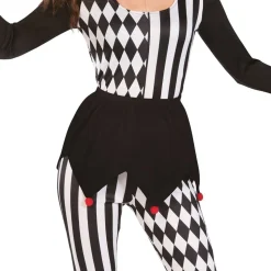 Harlequin Gjøgler Kostyme