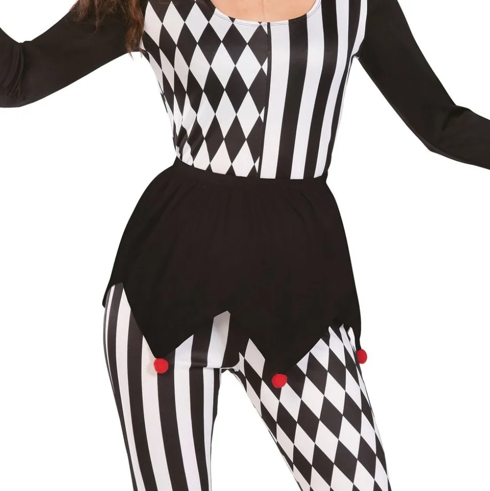 Harlequin Gjøgler Kostyme