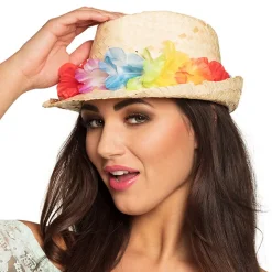 Hatt Aloha med Blomstergirlander