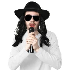 Hatt med Hår King of Pop