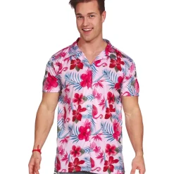 Hawaiiskjorte Flamingo