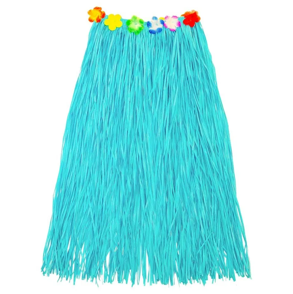 Hawaii-skjørt med Blomster Blå