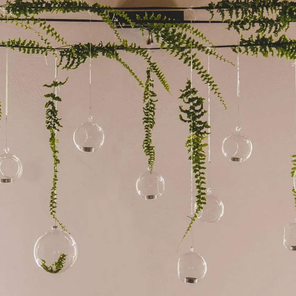 Hengende Lyslykter Glasskule