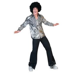 Herreskjorte Disco Sølv
