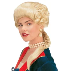 Hertuginne Blond Parykk med Flette