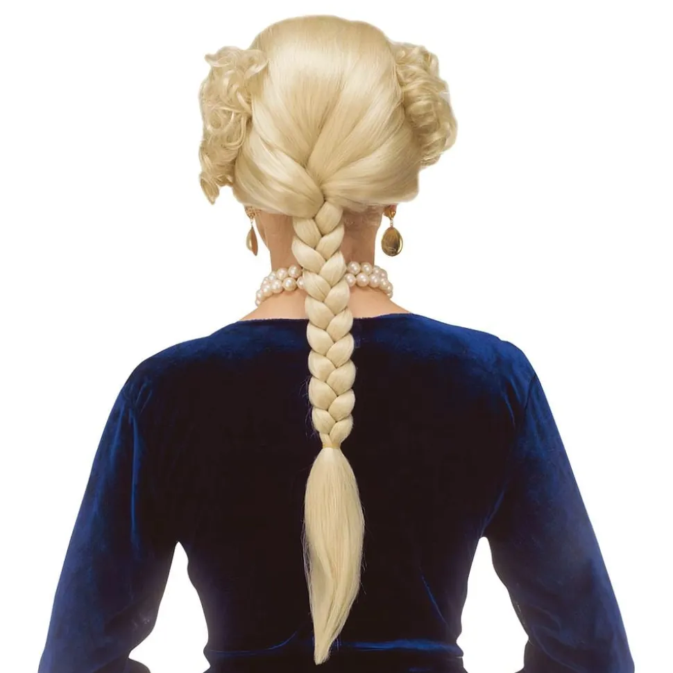 Hertuginne Blond Parykk med Flette