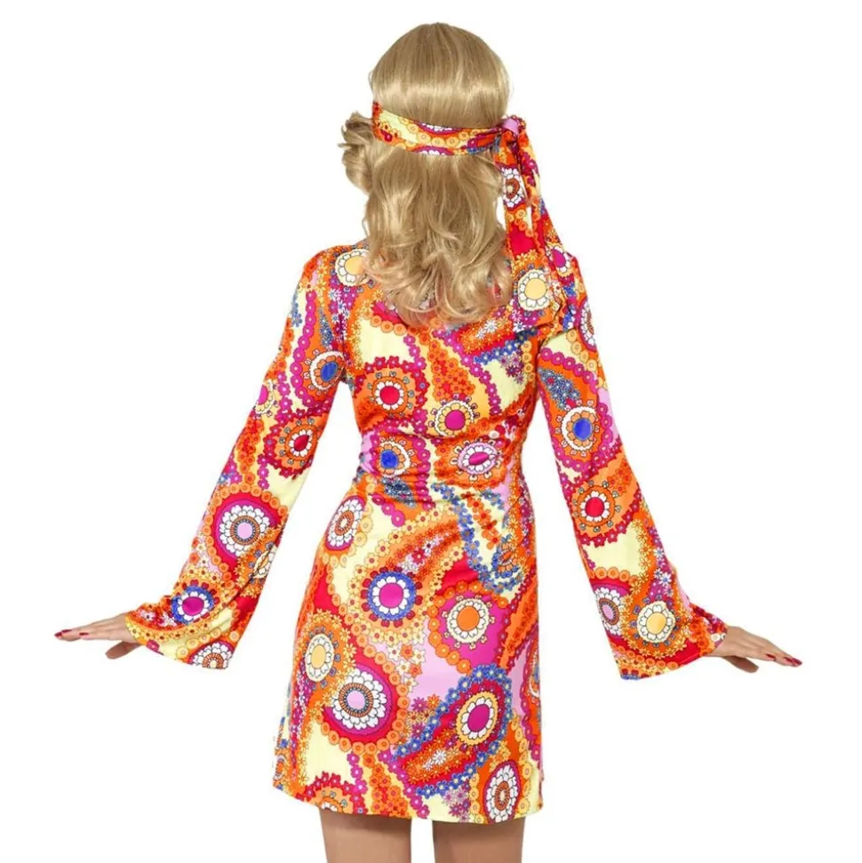 Hippie Flerfarget Kostyme