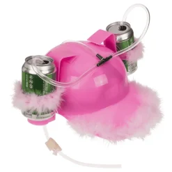 Øhjelm med Rosa Fluff