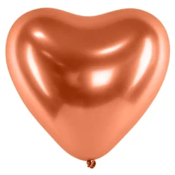 Hjerteballonger Krom Kobber
