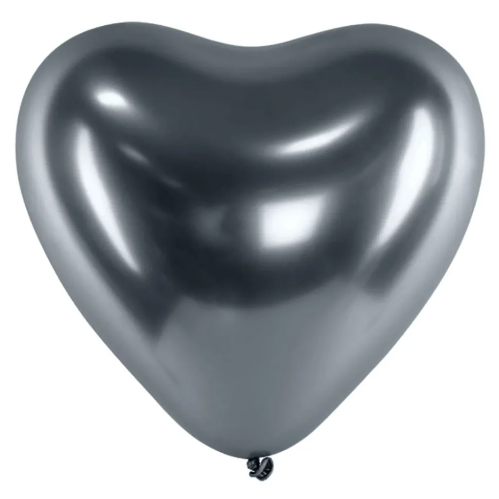 Hjerteballonger Krom Space Grey