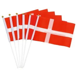 Håndflagg Danmark