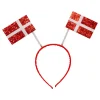 Hodebøyle Glitrende Danske Flagg