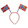 Hodebøyle Glitrende Norske Flagg