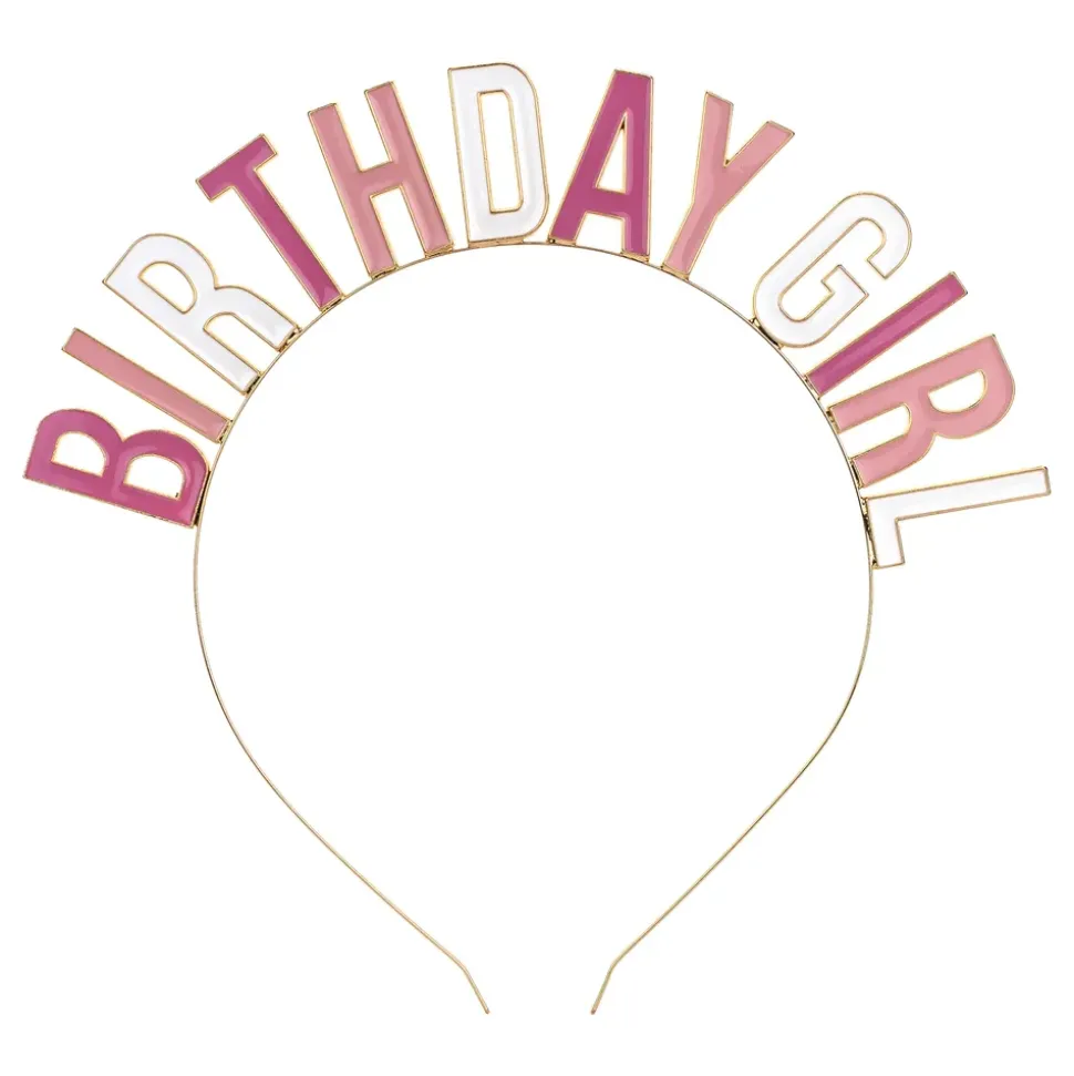 Hårbøyle Birthday Girl i Metall