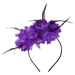 Hårbøyle med Blomst Lilla