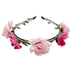 Hårbøyle med rosa blomster