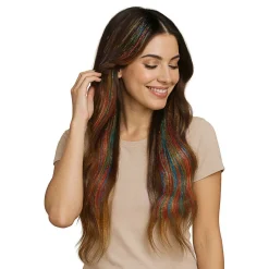 Hårforlengelse Glitter Multi