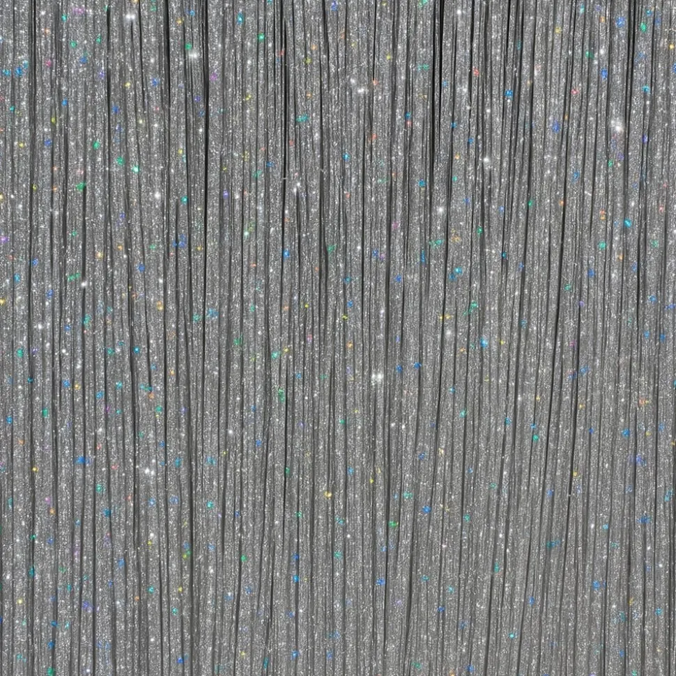 Hårforlengelse Glitter Sølv