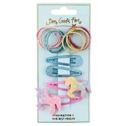 Hårspenner Unicorn Glitter Sett