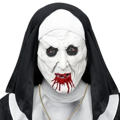 Hvit Maske Nonne med Blod