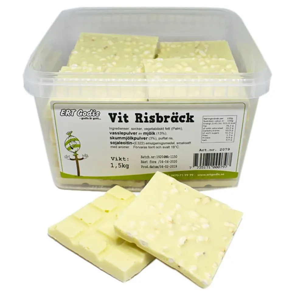 Hvit Risknekk Storpakning