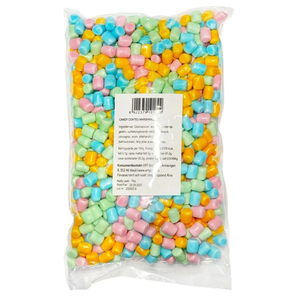 Jellioo Candy Coated Marshmallow Barell Storpakning
