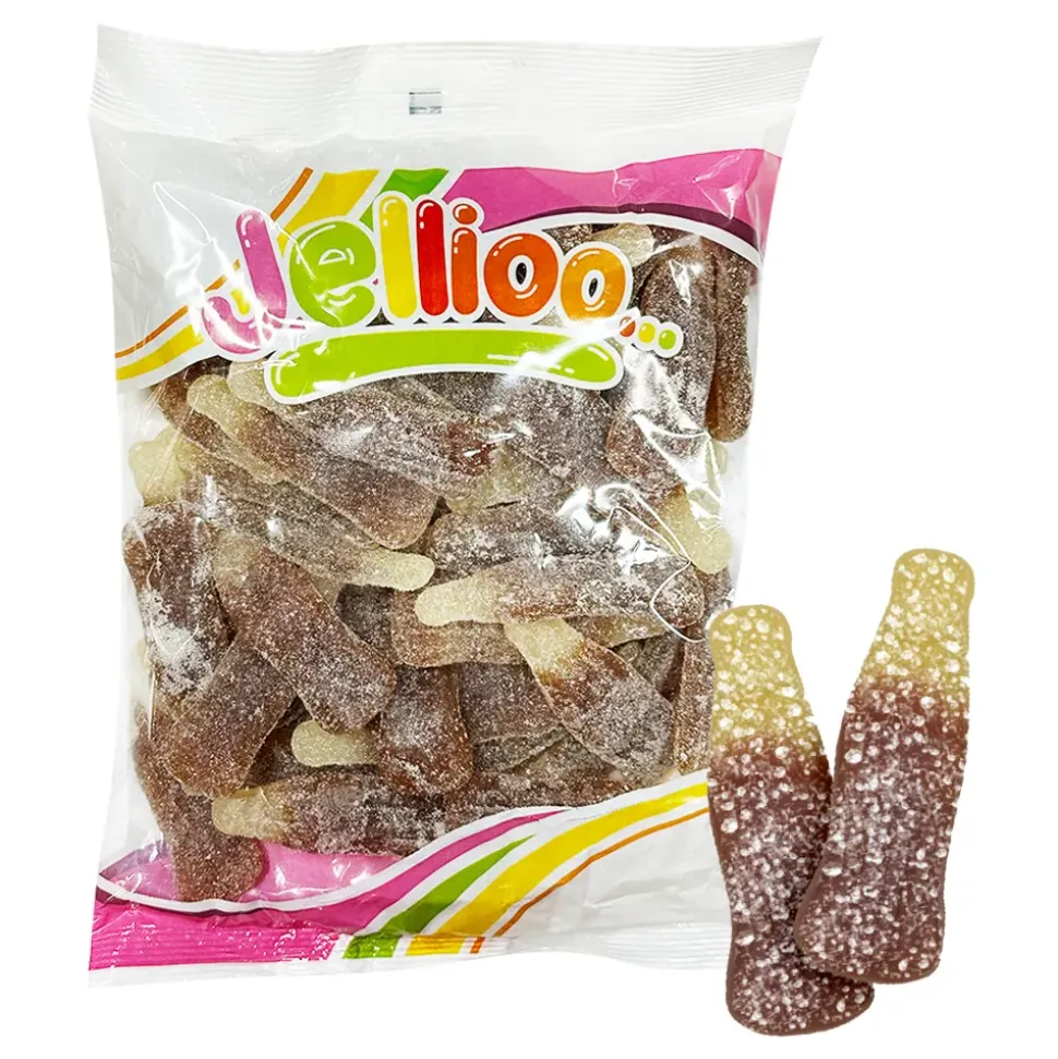 Jellioo Stor Sur Colaflaske Storpakning