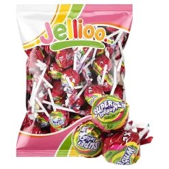 Jellioo Super Gum Lollipop Cola Storpakning