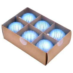 Julekuler Glitter Blå