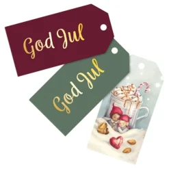 Juletiketter God Jul
