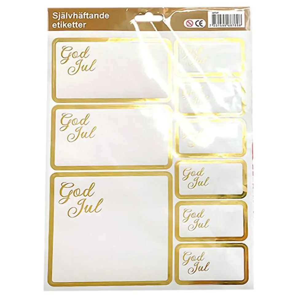 Juletiketter God Jul