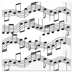 Kaffeservietter Musikknoter