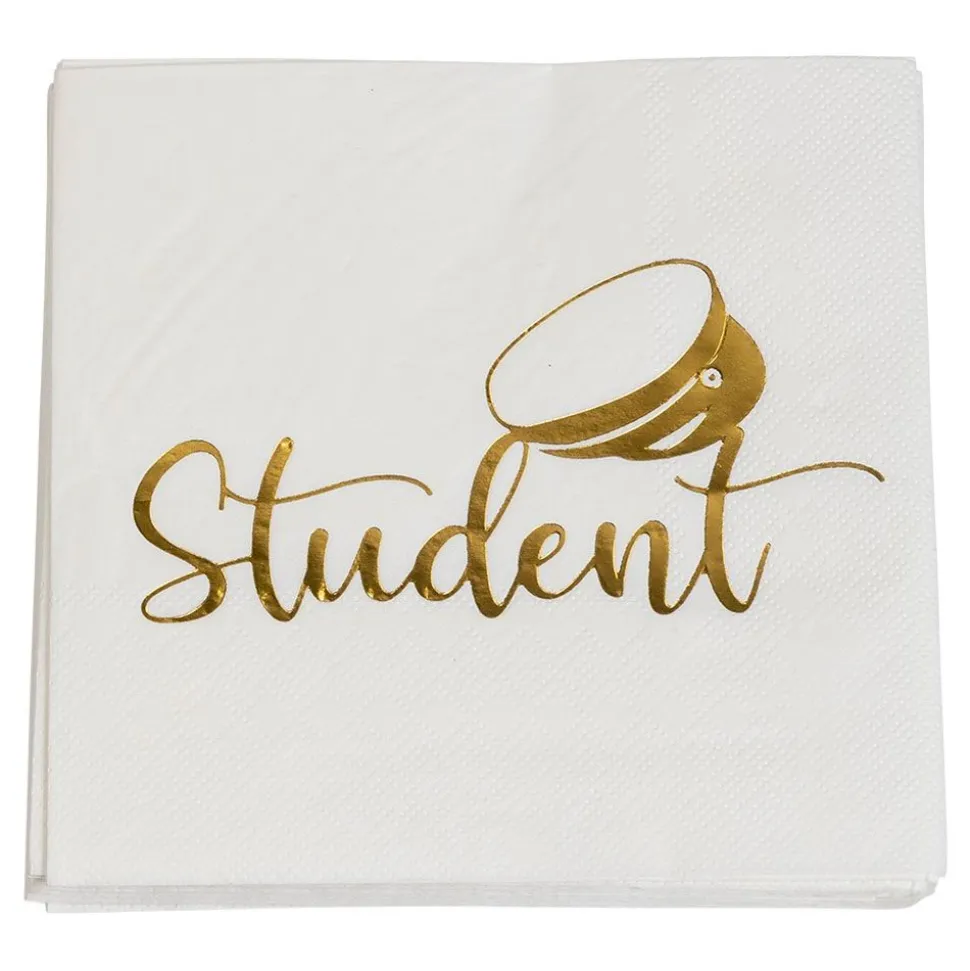 Kaffeservietter «Student» Gull