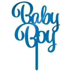 Kakedekorasjon Baby Boy i Akryl