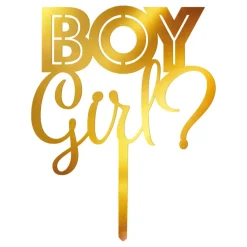 Kakedekorasjon Gender Reveal i Akryl