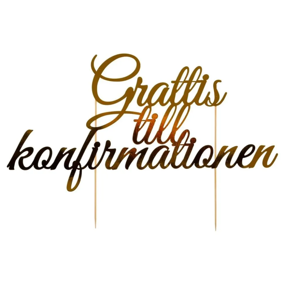 Kakedekorasjon Grattis til Konfirmationen