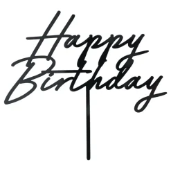 Kakedekorasjon Happy Birthday i akryl