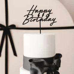 Kakedekorasjon Happy Birthday i akryl